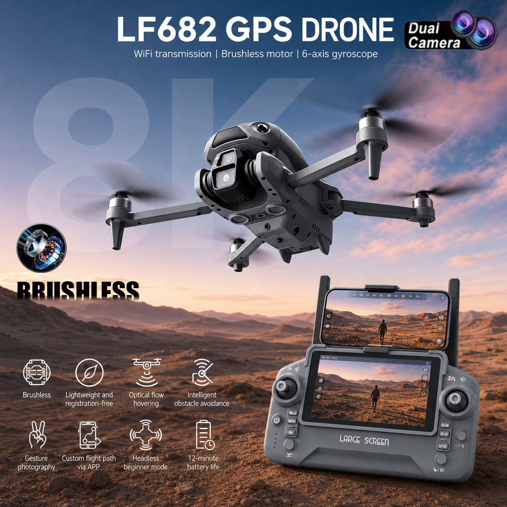 Drone Camera Professional - Nieuwe LF682 Drone 8K Dubbele Camera