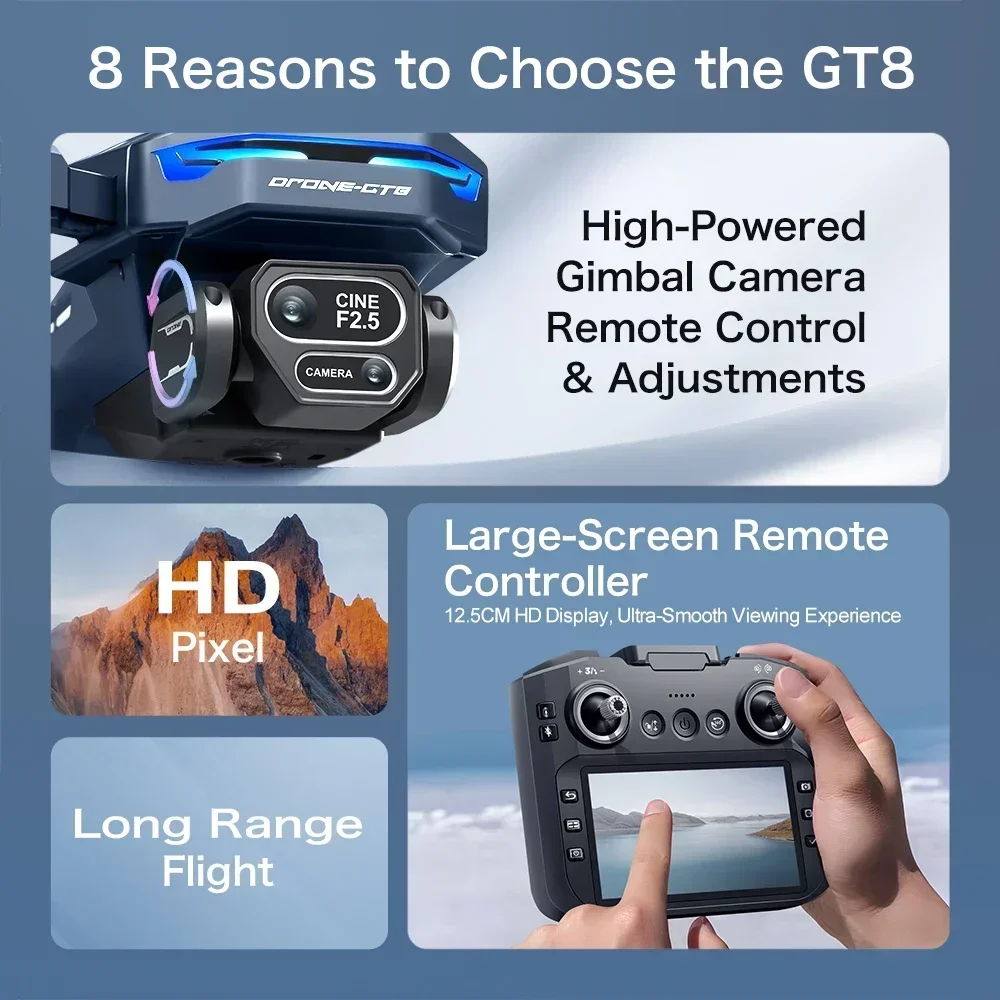 Drone 4K HD GT8 Camera Obstake - Drone Camera Night Vision recensie en prijs